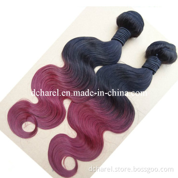 Ombre Two Tone Color 100% Human Hair Weaving/Weft